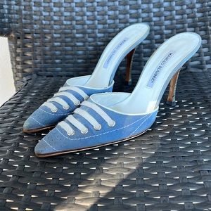 Rare vintage 90’s Manolo Blahnik mules
